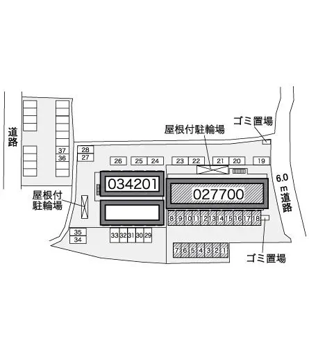 ★手数料０円★宇治市五ケ庄岡本　月極駐車場（LP）